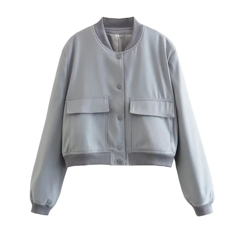 Sporty and Chic Style Retro Bomber Jackets for Women