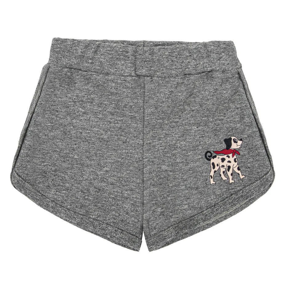 Sporty shorts- dalmatian gray