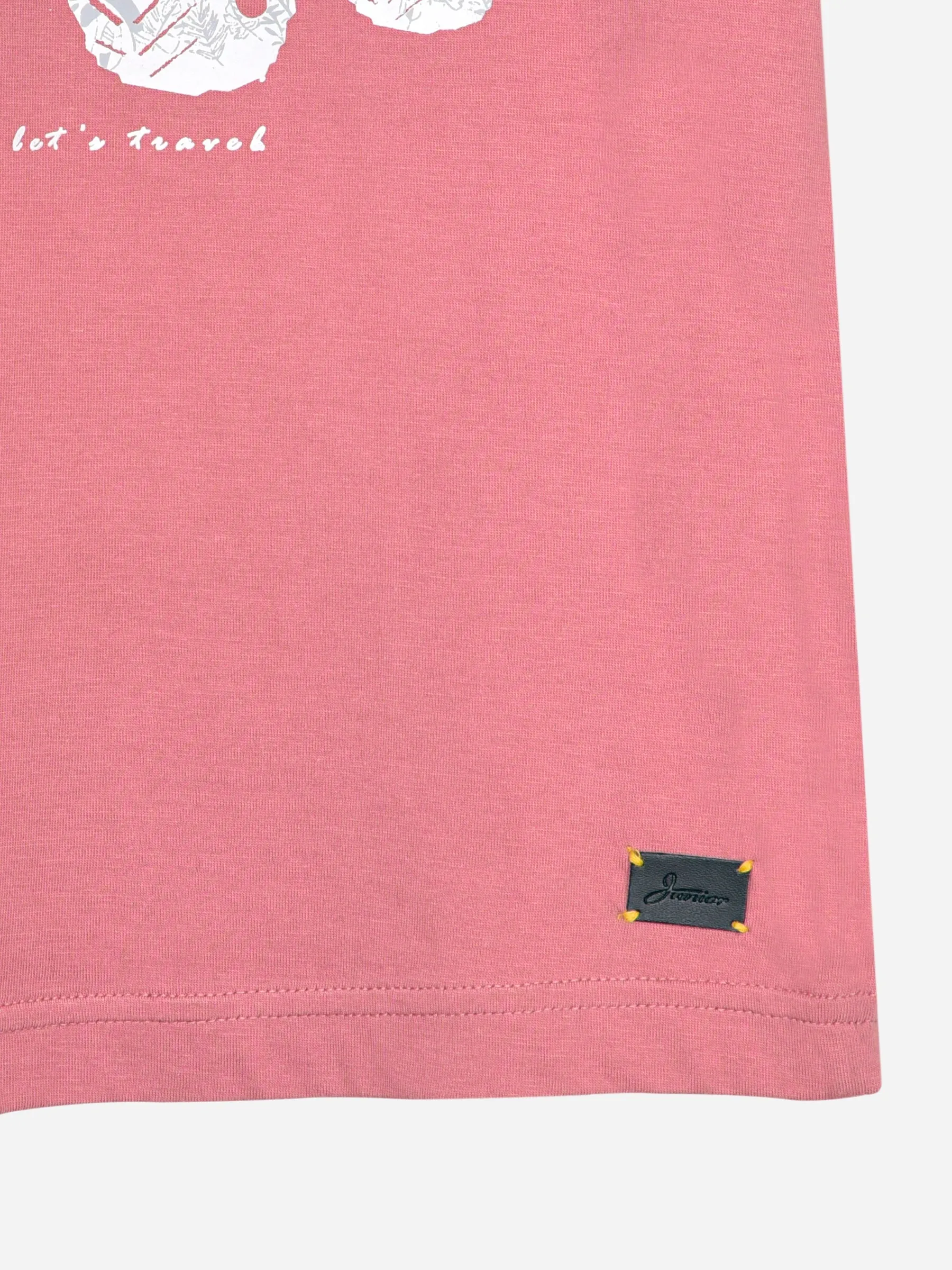 Tea Pink Graphic Printed Casual T-shirt