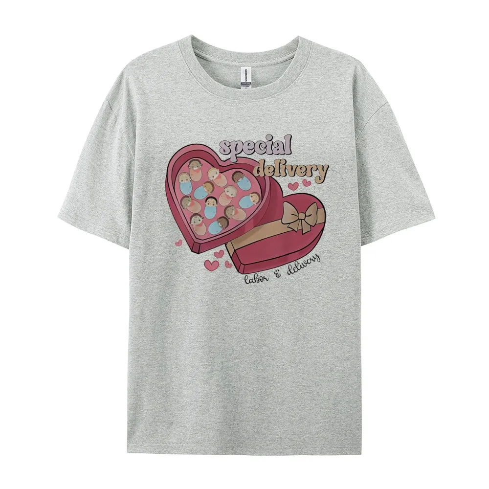 Women Happy Valentine's Day Gift Print Graphic T-shirt