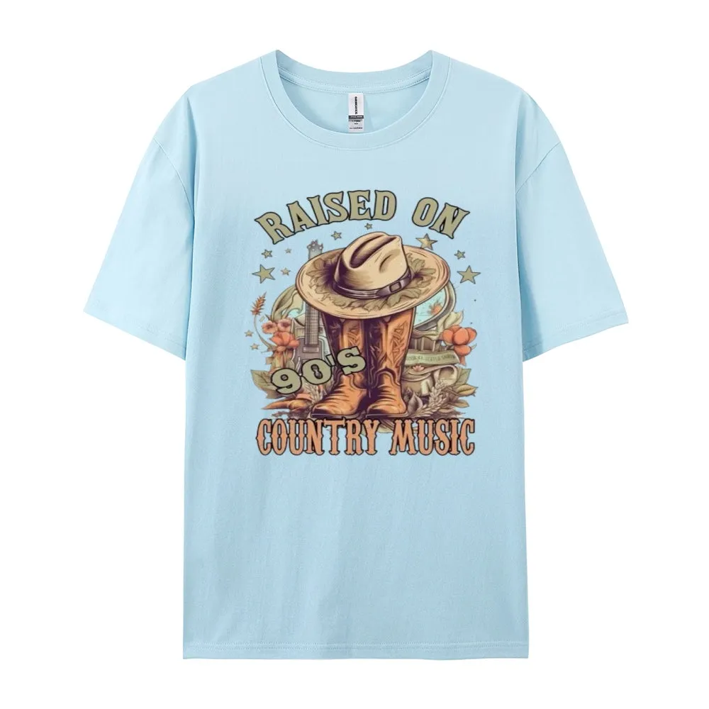 Women Raised On 90's Country Music Graphic T-shirt