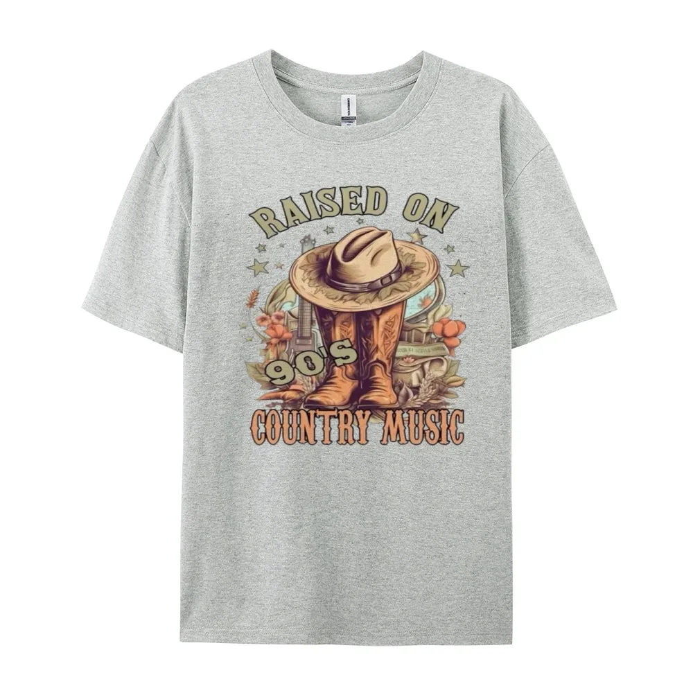 Women Raised On 90's Country Music Graphic T-shirt